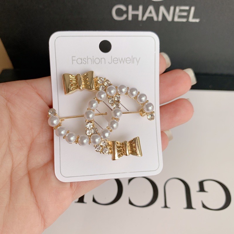 cài cáo xinh hoạ tiết nơ