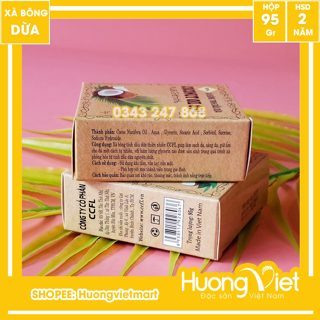 Xà bông dừa giữ ẩm cho da tự nhiên tinh chất dầu dừa nguyên chất luca333