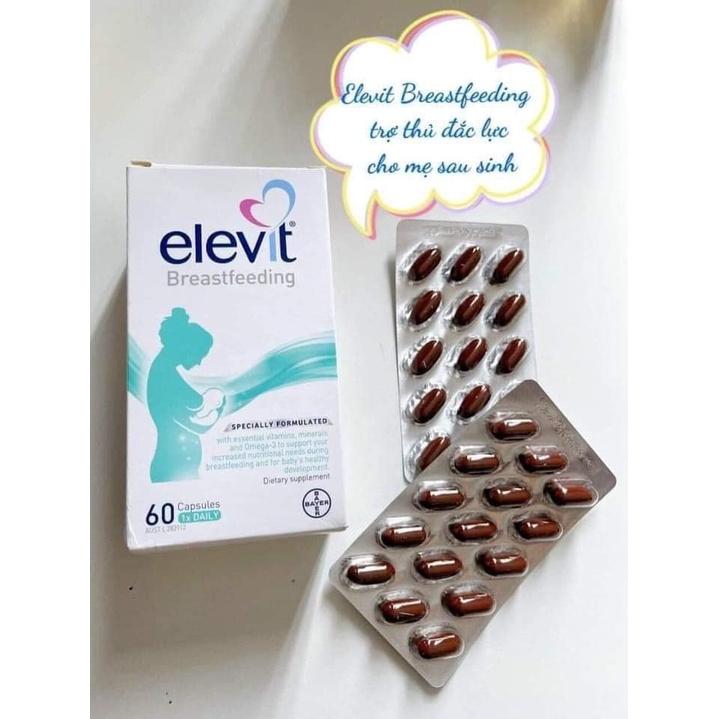 (Mẫu mới) Elevit sau sinh và cho con bú - Elevit Breastfeeding Multivitamin MẪU MỚI