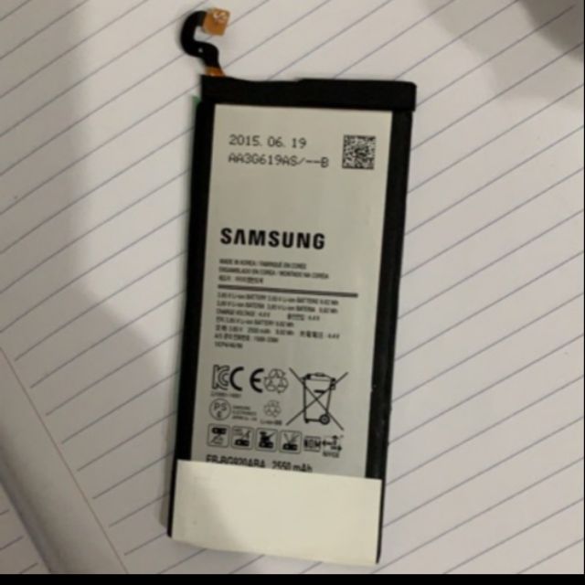 Pin xịn Samsung Galaxy S6 (G920) dung lượng 2550m bảo hành 6 tháng