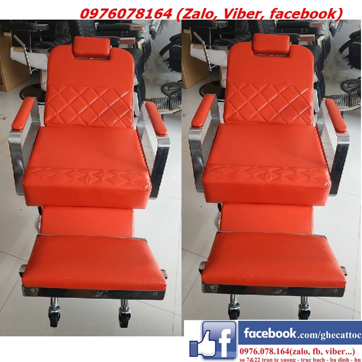 GHẾ CẮT TÓC NAM BARBER CHAIR BX-004 H504B ĐỎ