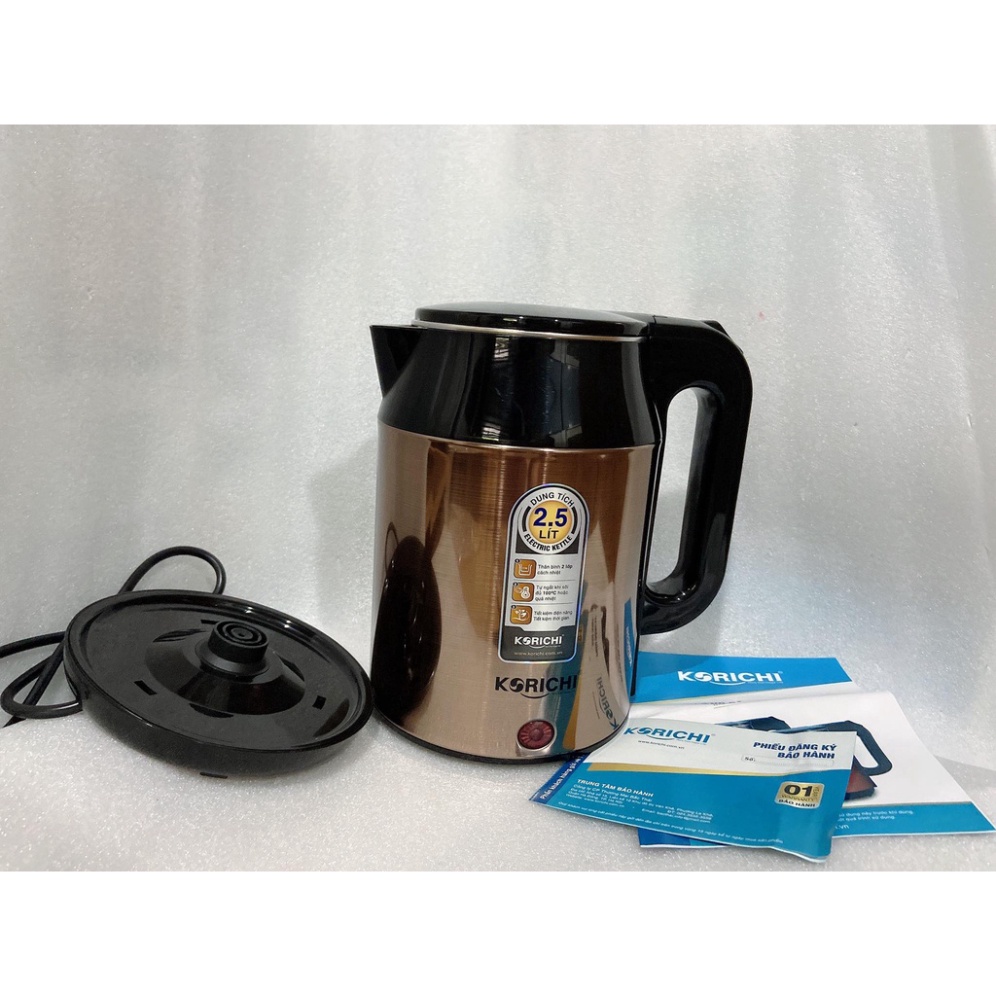 Ấm điện siêu tốc KORICHI 2,5 LÍT KRC-5189