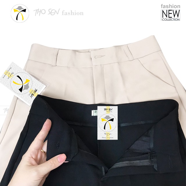 Quần Suông Nữ Công Sở Ống Rộng, Quần Culottes Có Khóa Kéo - Mặc Chân Dài Miên Man Chất Vải Dày Dặn