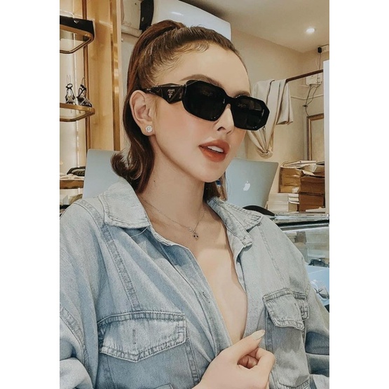 Kính mát pra trắng đen fullbox