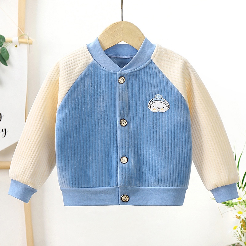 Áo Khoác cardigan Cổ Chữ V Thiết Kế Mới Thời Trang Mùa Thu Đông Dành Cho Bé