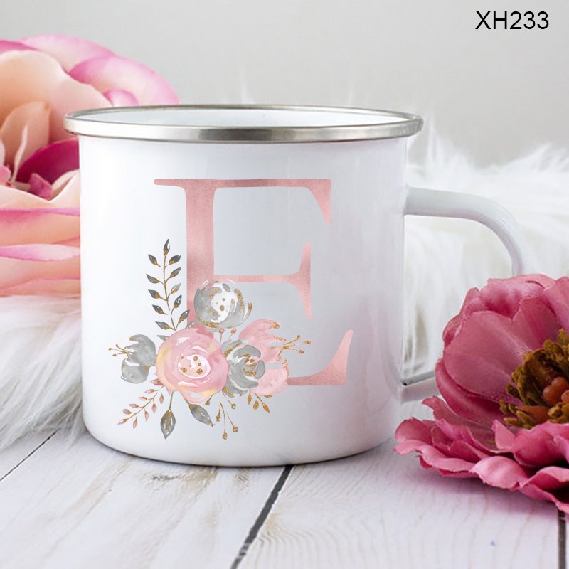 Flora Chữ In Men Cốc Cà Phê Đảng Nước Uống Cốc Nước Cốc Cốc Nhà Bếp Drinkware Nhà Ấm Nhà