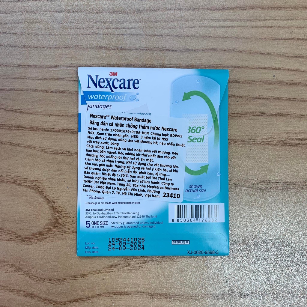 Băng keo y tế cá nhân chống thấm nước 3M-Nexcare