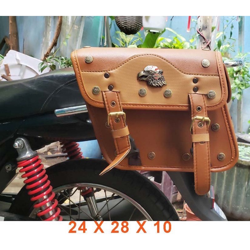 TÚI TREO HÔNG MÔ TÔ KIỂU CHIM ƯNG NÂU