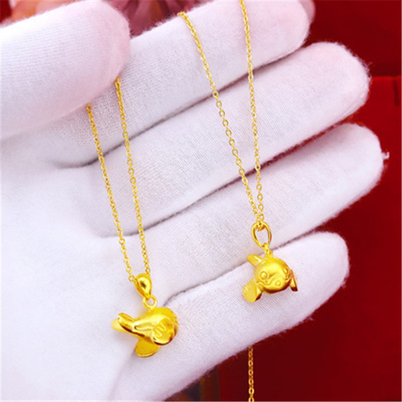 Dây Chuyền Xi Mạ Vàng 375%Phong Cách Hàn Quốc Whale necklace