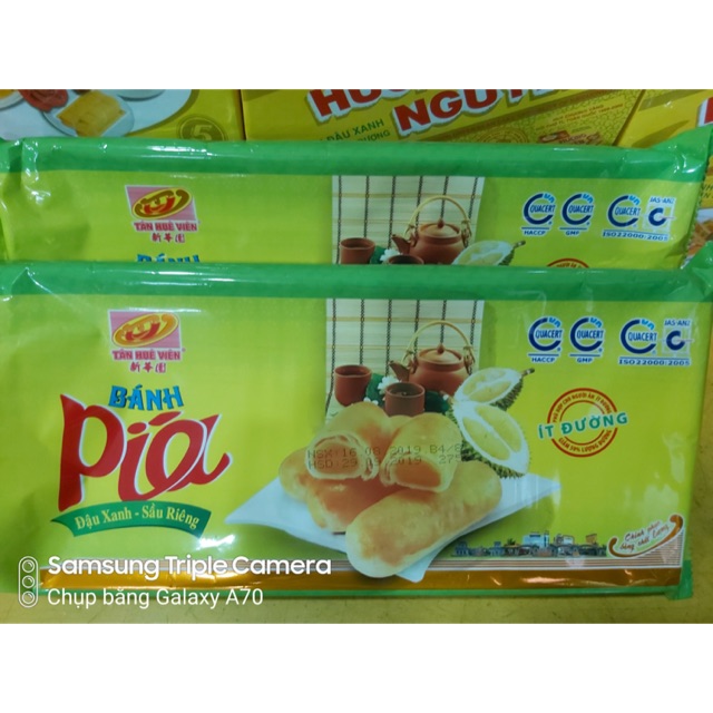 Bánh Pía ít đường - Đậu xanh - Sầu riêng Không trứng (Pia Mung Bean LESS Sugar)