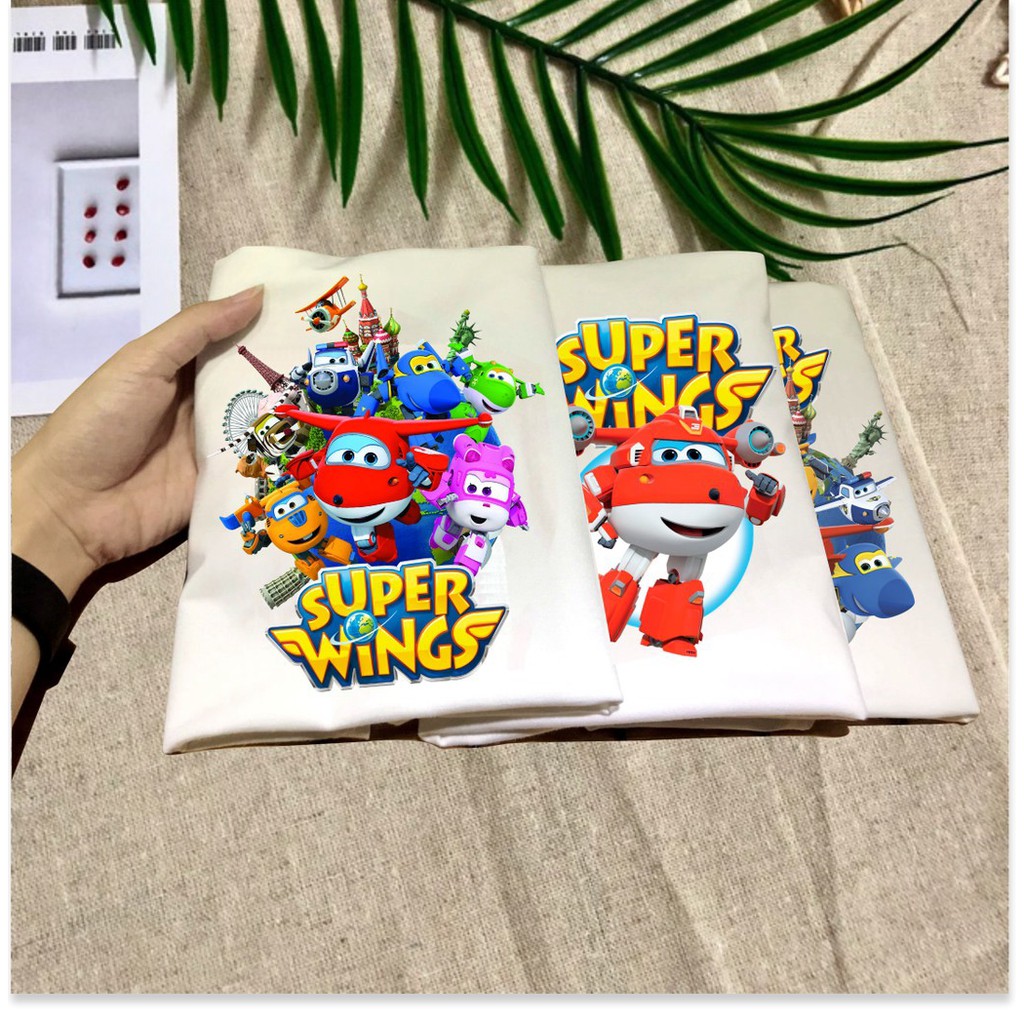 Áo Thun Hoạt Hình Đội Bay Siêu Đẳng Super Wings Cho Bé Trai Bé Gái Siêu Đẹp vuhuyenstore AQA0207 09