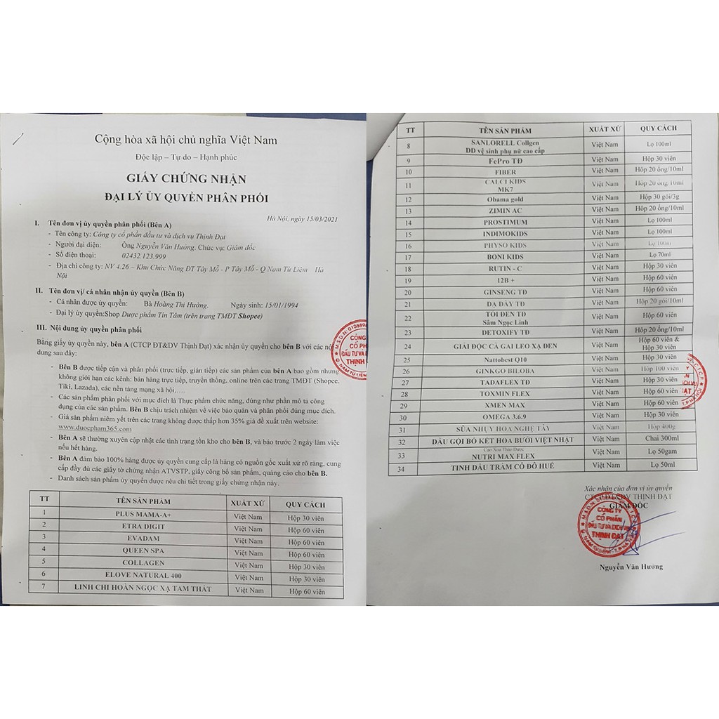 Fepro Bổ sung sắt và Acid Folic Tín Tâm shop | Thế Giới Skin Care