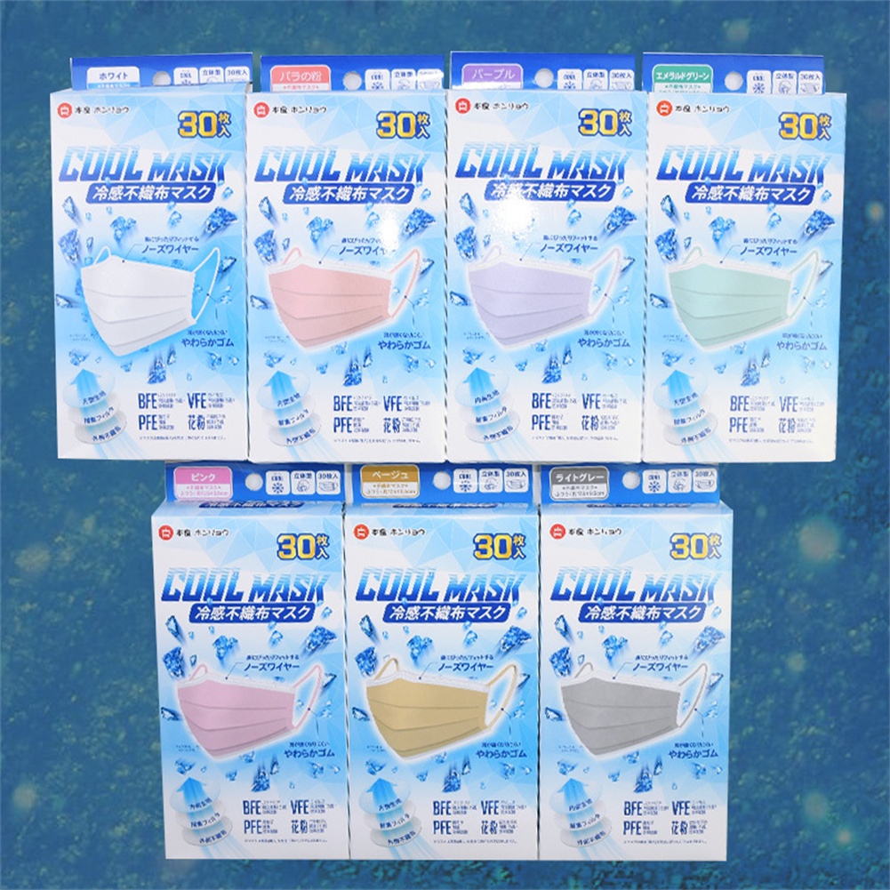 Set 30 Khẩu Trang 3 Lớp Bảo Vệ Chống Lạnh Dùng Một Lần Dành Cho Người Lớn Trẻ Em