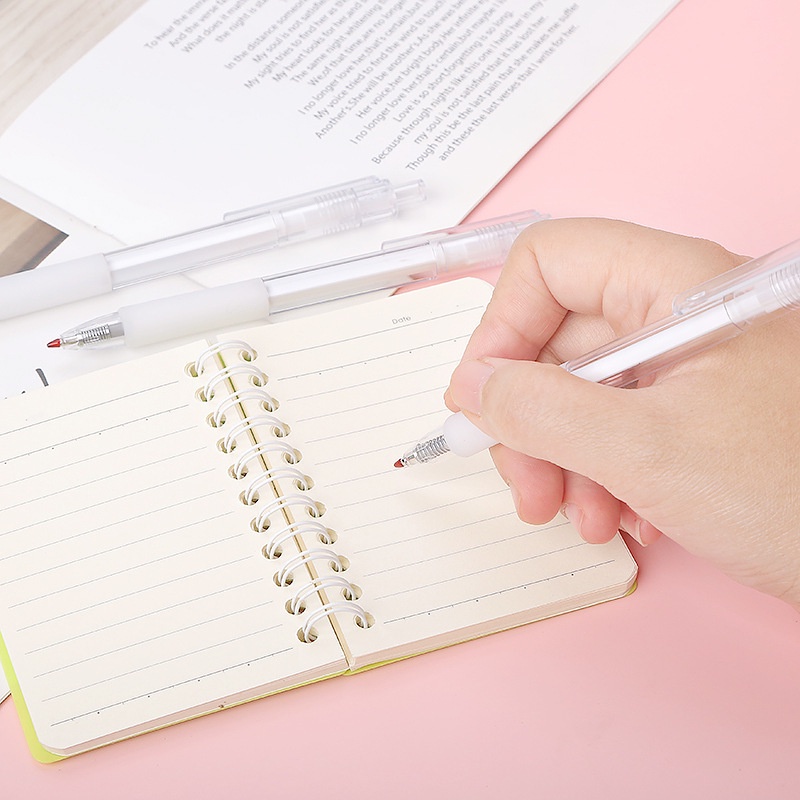 1 Bút Gel Dạng Nhấn Màu Đen Ngòi 0.5mm Đơn Giản Cho Ký Tên/Văn Phòng/Học Sinh