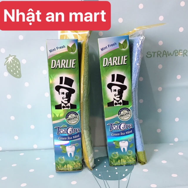 Combo 2 kem đánh răng DARLIE trà xanh 160g tặng kèm một khăn mặt cao cấp