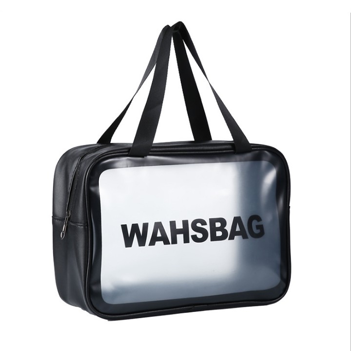 Túi đựng mĩ phẩm du lịch mini trong suốt có quai xách WashBag A003