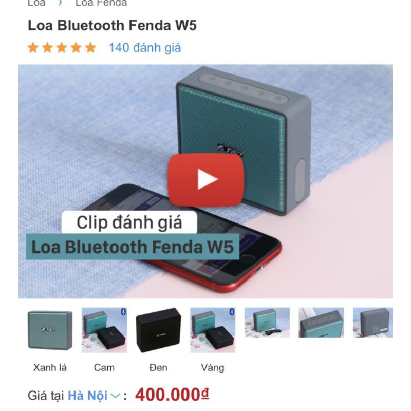 [[ Giá sốc ]] Loa Bluetooth Fenda W5
