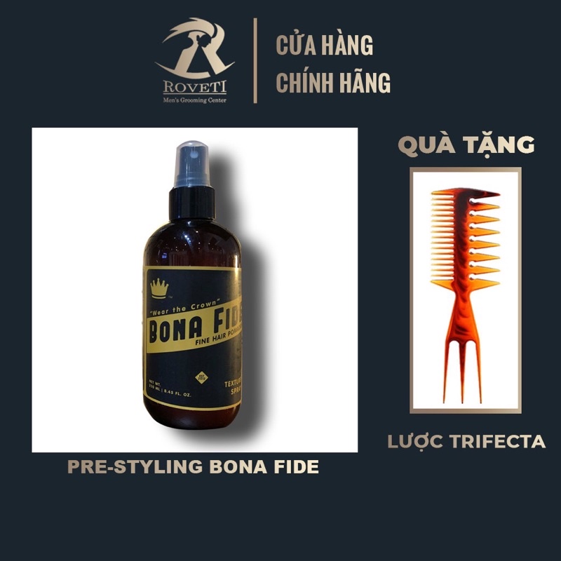 Xịt tạo phồng Pre-styling Bona Fide Mỹ