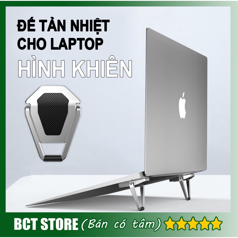 Đế Tản Nhiệt Laptop Macbook hình khiên siêu nhỏ ngọn bằng kim loại chịu lực