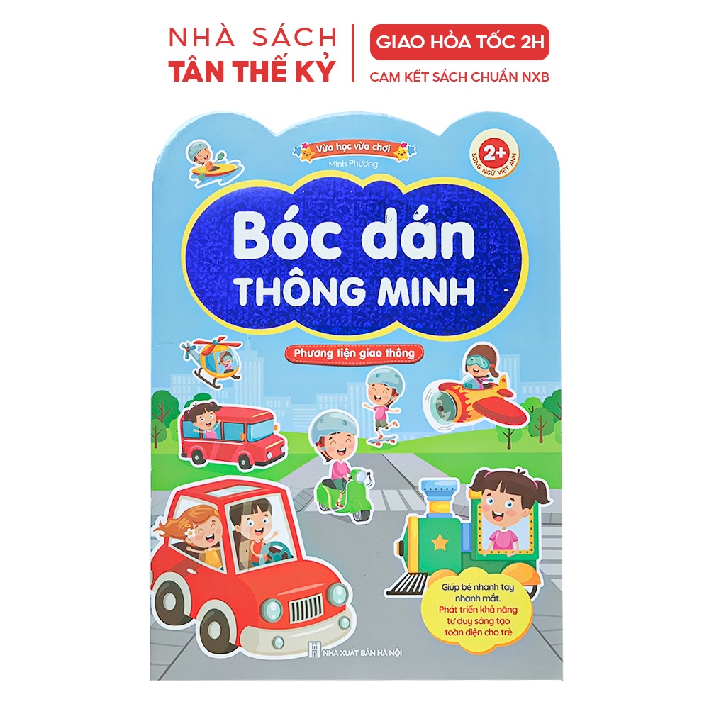 Sách - Bóc dán thông minh vừa học vừa chơi phát triển sáng tạo song ngữ Việt Anh (Lẻ cuốn)