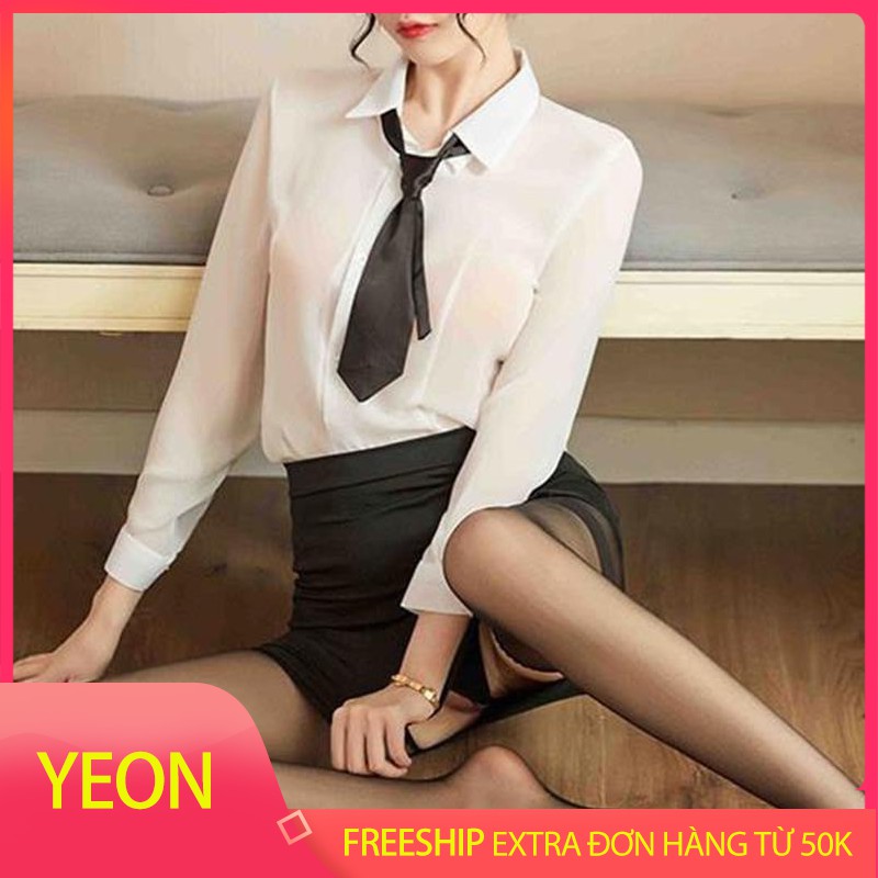 Set áo sơ mi chân váy cosplay thư ký cô giáo | BigBuy360 - bigbuy360.vn