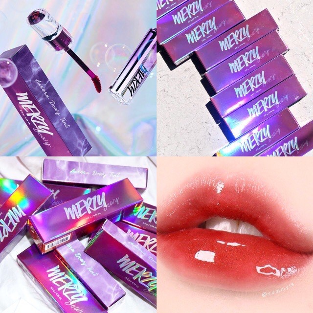 (Có Sẵn) Son tint bóng siêu lì Merzy Aurora Dewy Tint 2020