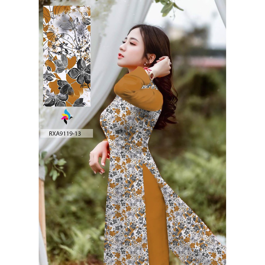vải áo dài hoa nhí