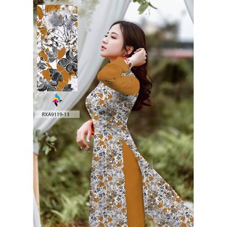 vải áo dài hoa nhí