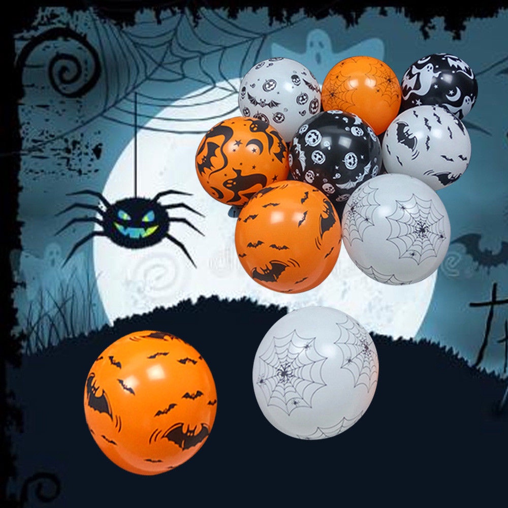 Set 10 Bong Bóng Trang Trí Halloween