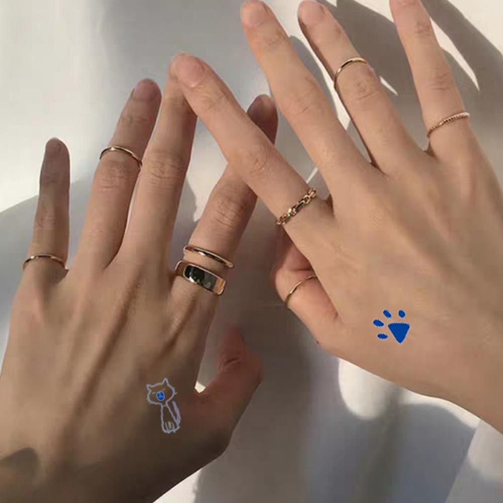 Miếng Dán Hình Xăm Hình Nước Ép Mini Dễ Thương Chống Nước P1H8 Dùng 1 Lần