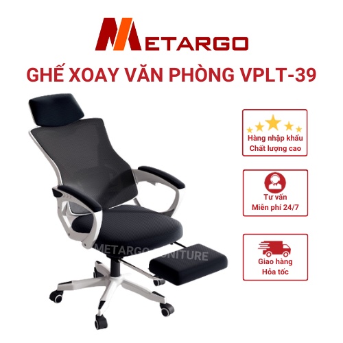 GHẾ XOAY VĂN PHÒNG,LÀM VIỆC CÔNG THÁI HỌC VPLT-39 NHẬP KHẨU(Có Video Sản Phẩm)
