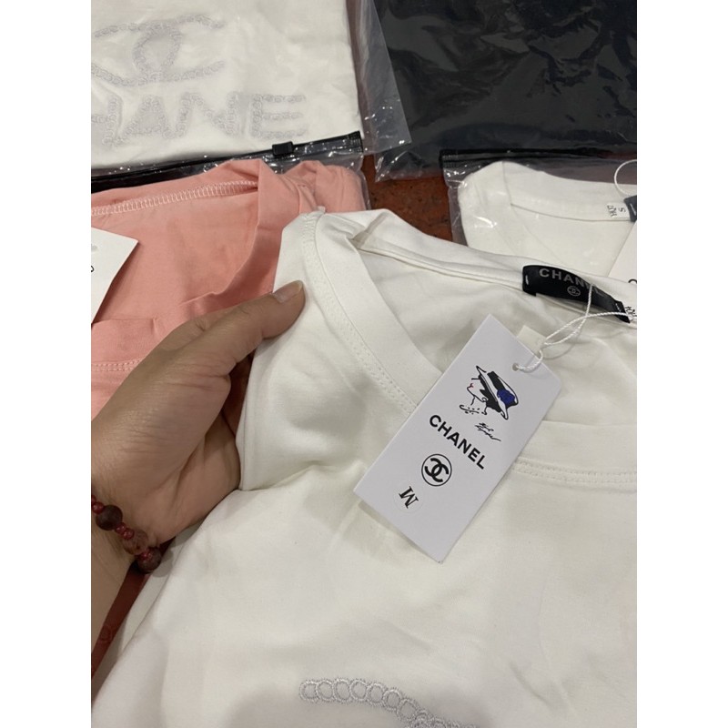 Áo phông giấu quần chane 3màu chất cotton mát hàng bán shop