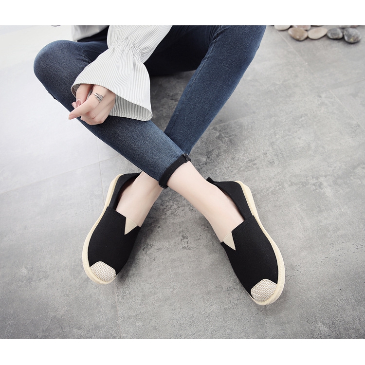 Giầy lười đế cao su phối màu trẻ trung - G032 | BigBuy360 - bigbuy360.vn