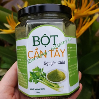 Bột cần tây sấy lạnh nguyên chất - lọ 100gr - sp Khoa Công nghệ Thực phẩm- Học viện Nông nghiệp Việt Nam (VNUA)