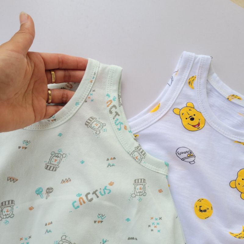 Body sát nách ba lỗ chất vải  thun cotton cho bé trai,bé gái 0-24 tháng Chíp chíp shop