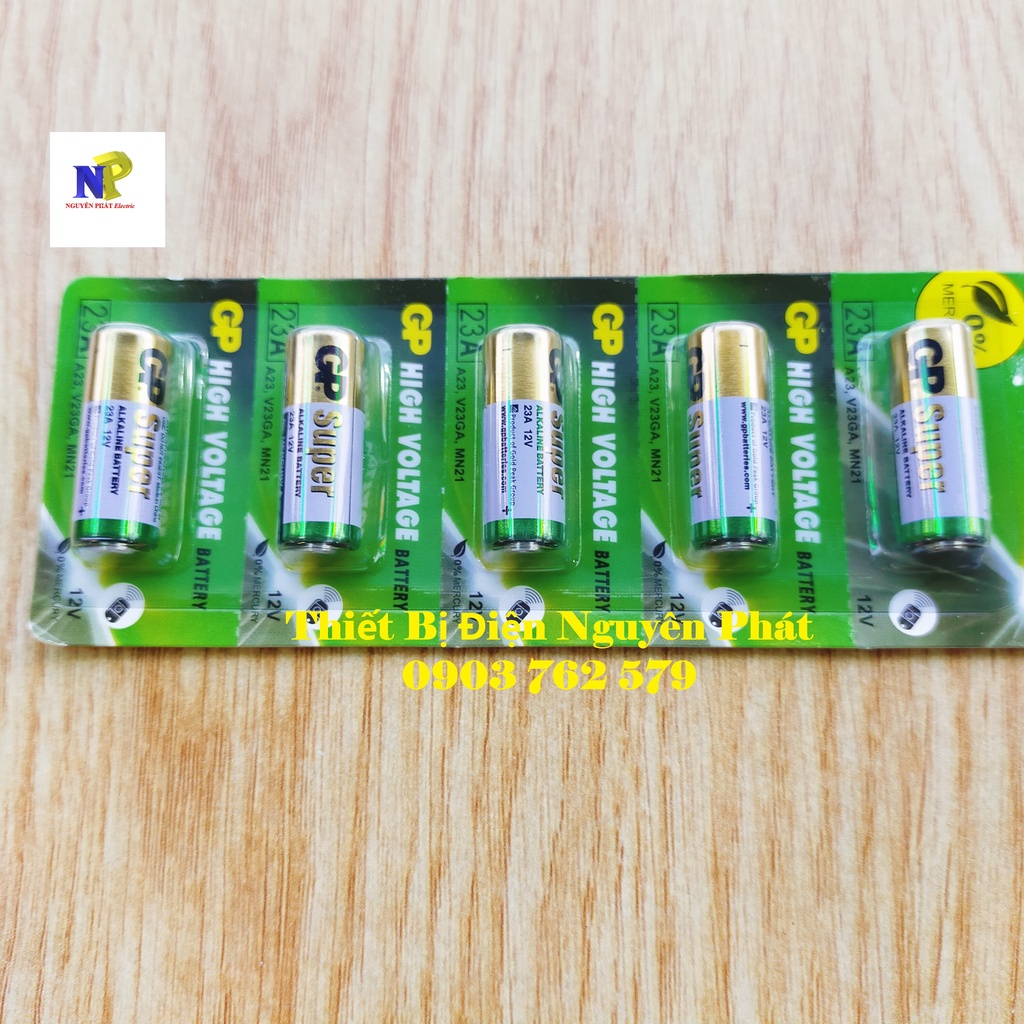 [Nguyên Phát] Pin GP 12V - 23A Alkaline Dùng Cho Chuông Cửa, Điều Khiển Cửa Cuốn, Thiết Bị Chống Trộm - Giá Bán 1 Viên