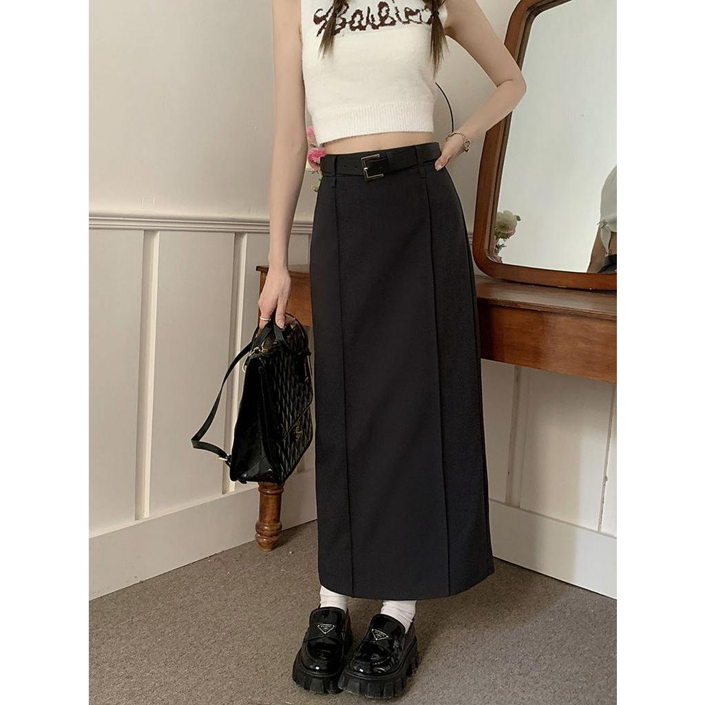 Chân Váy Dáng Dài Phối Thắt Lưng Mỏng Thời Trang Nữ Sành Điệu 61552