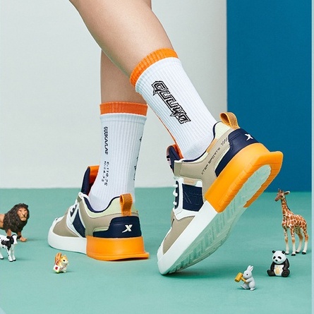 Giày thể thao Xtep phong cách đường phố chống mài mòn bền bỉ thời trang đơn giản thoải mái dành cho nam