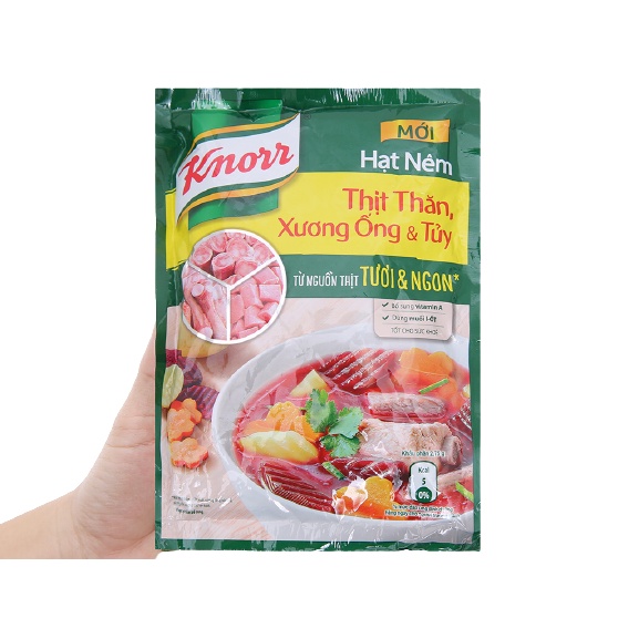 Hạt nêm KNORR thịt thăn, xương ống & tủy gói 170g /400g/36 900g