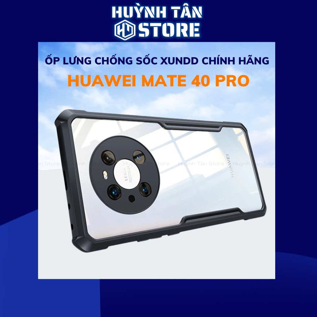Ốp lưng Huawei Mate 40 Pro trong suốt chống sốc chính hãng XUNDD