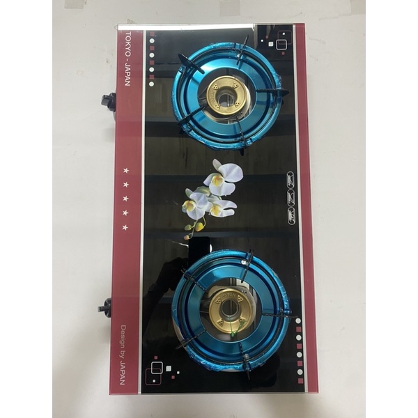 Bếp Bếp ga đôi- KIMOTO-Ki-700GL bếp gas đôi dương kính