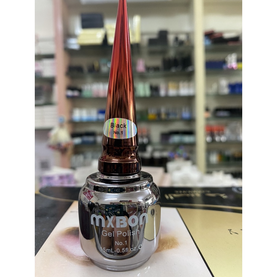 Sơn gel móng tay  mxbon lđen trắng