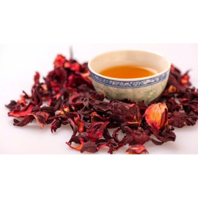 Trà Hoa Dâm Bụt (Hibiscus, Atiso đỏ) Sấy Khô 100g