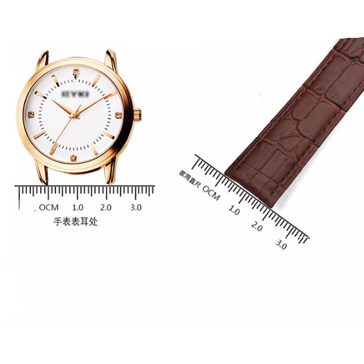 [HOT] Dây đồng hồ da khóa bướm cao cấp, size 18,19,20,21,22,24mm FULL MÀU