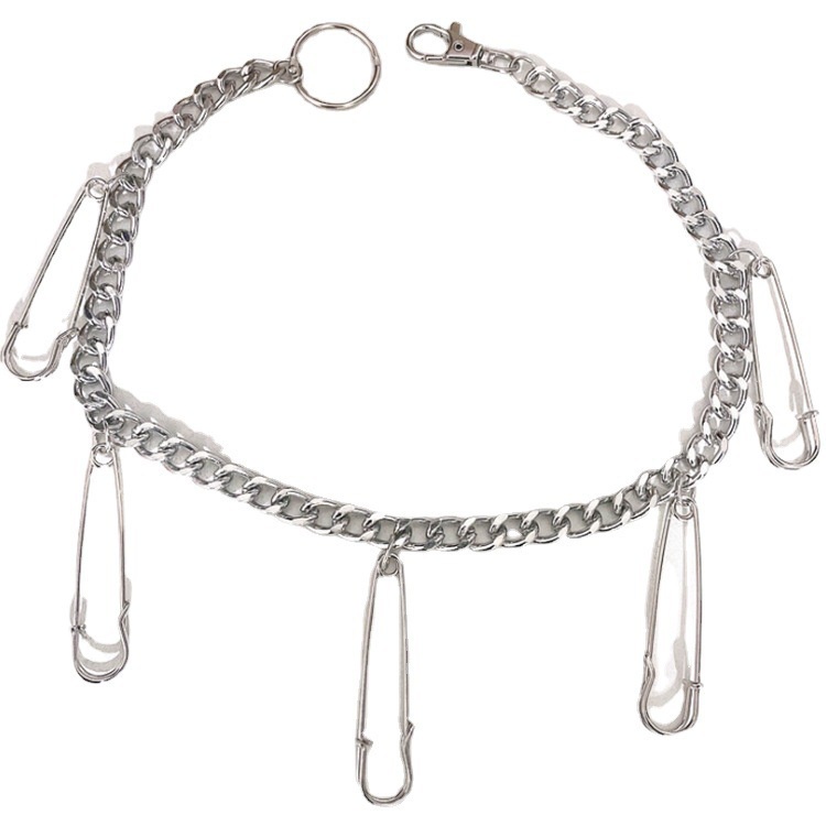 Dây xích kim loại đeo thắt lưng phong cách punk hiphop thời trang