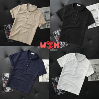ÁO ĐŨI NAM Cổ Tàu Romhear Chất Liệu Đũi Thái Tự Nhiên (SHIRT 2020)
