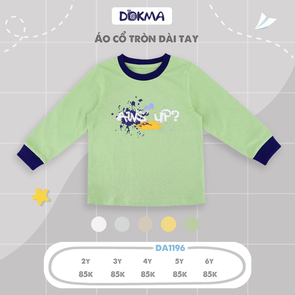 Áo dài tay bé trai Dokma