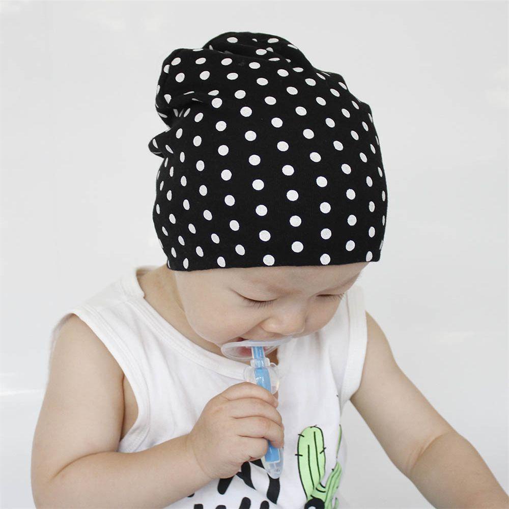 MYRONGVN Baby Hat  Autumn Spring  Knitted  Headwear Unisex Dot