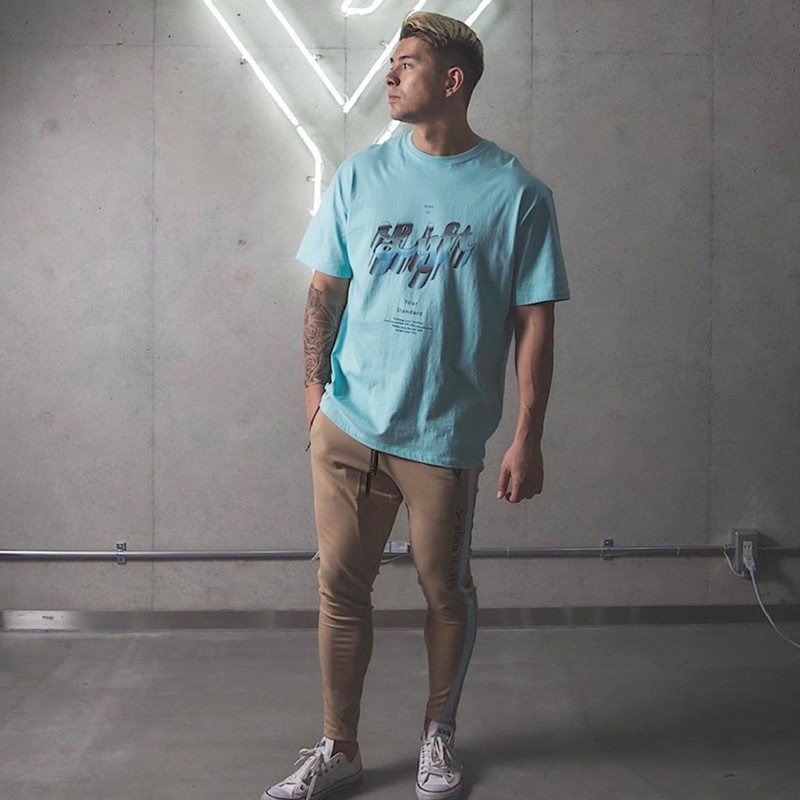 Quần Thể Thao Cotton Kẻ Sọc Năng Động Hợp Thời Trang Cho Nam