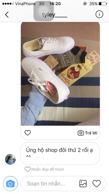 COMBO GIÀY V.A.N.S A.U.T.H.E.N.T.I.C W.H.I.T.E (FULL BOX-FULL TAG) TẶNG VỚ | BigBuy360 - bigbuy360.vn